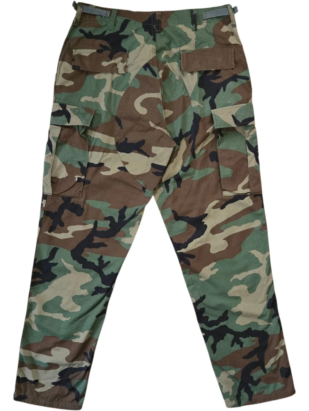 US Military Woodland Camo BDU Trousers Pant MEDIUM LONG Ripstop 8415-01-390-8946